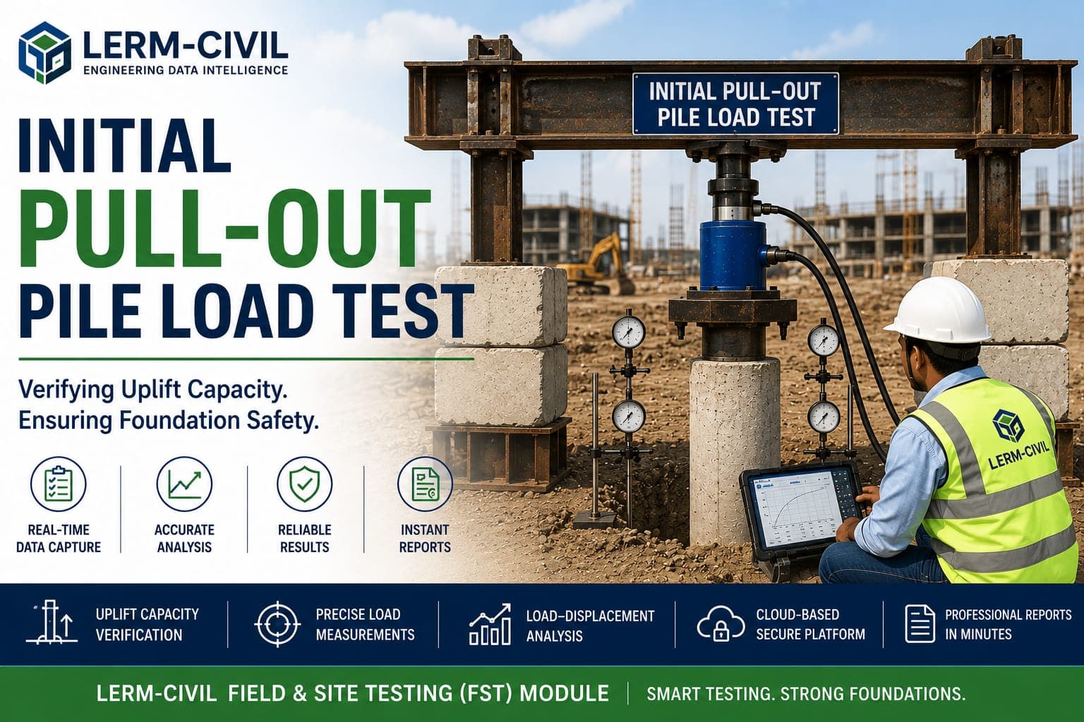 INITIAL PULL-OUT PILE LOAD TEST
